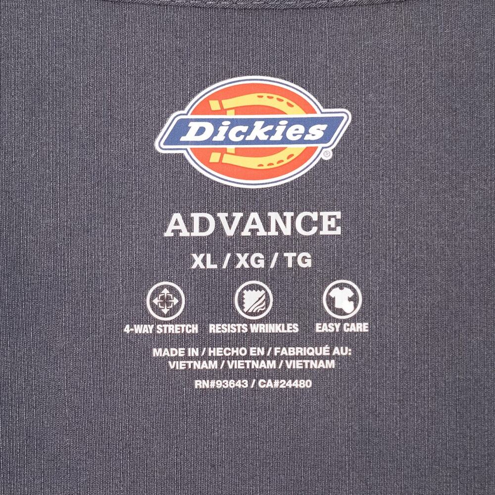 Dickies Women's Scrub Tops Shirts (Set of 3) XL Black Gray Blue Stretch Fabric - Picture 4 of 5